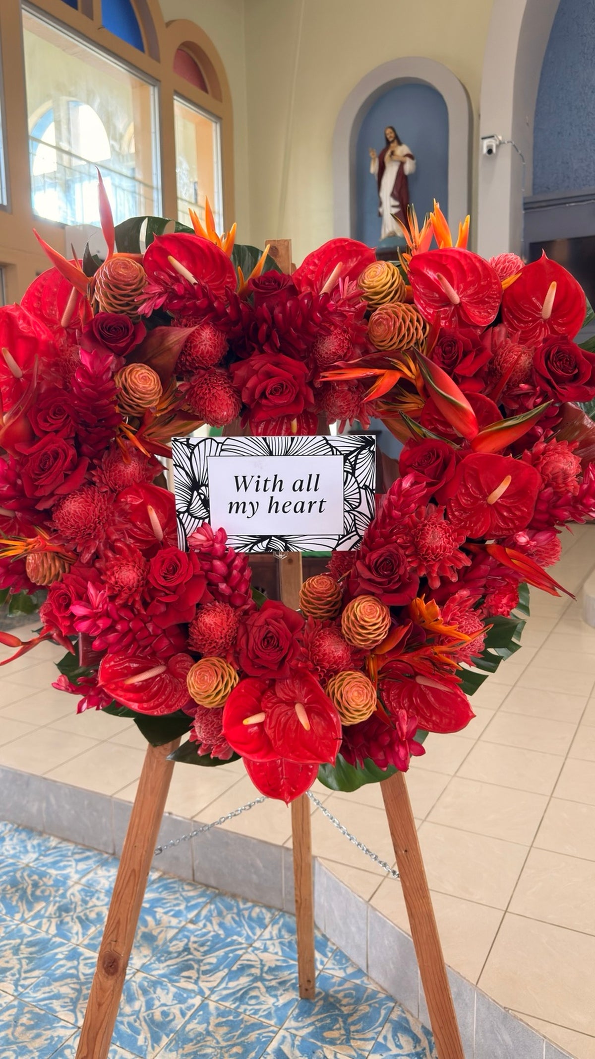 All My Heart - Large Wreath