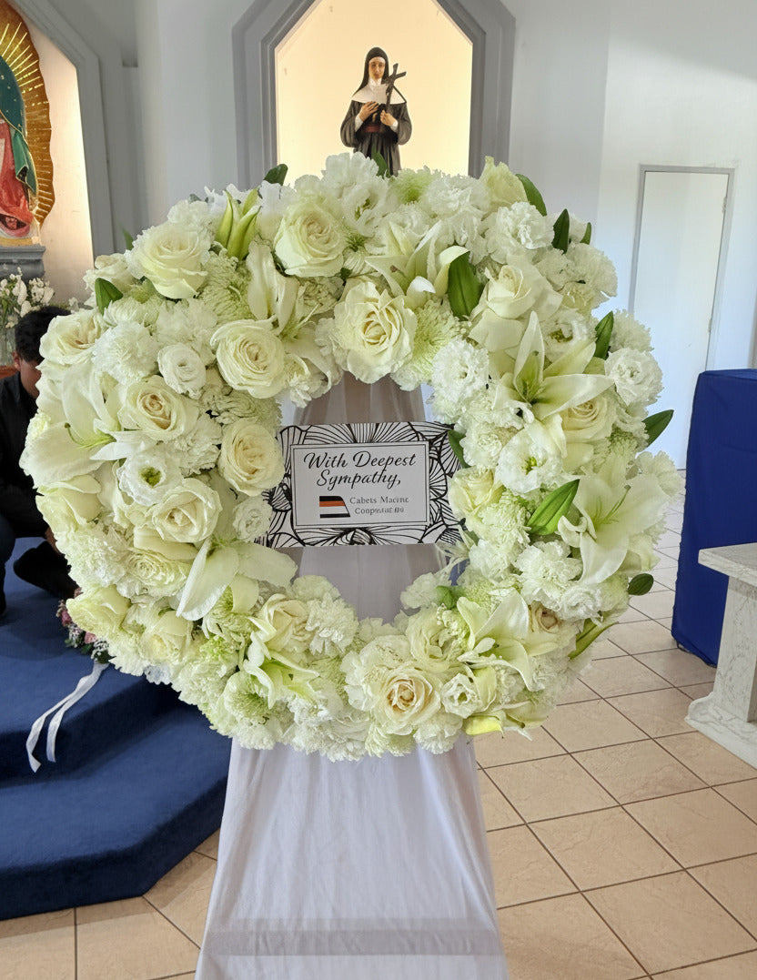Classic White Wreath F